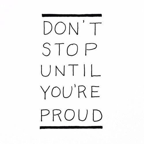 Don't stop until you're proud. #shopforgood