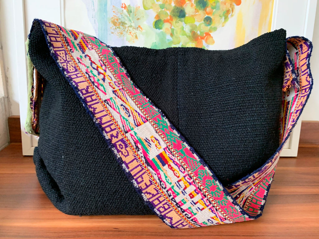 Cinturon Hobo Bag in Black