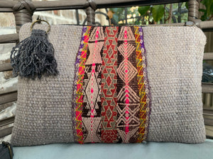 Cinturon Convertible Bag in Silver Grey (MORE TEXTILES)